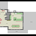 Chalet Altitude 1600 Floor plan Land Level