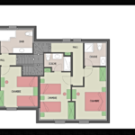 Chalet Altitude 1600 Floor plan Lower floor